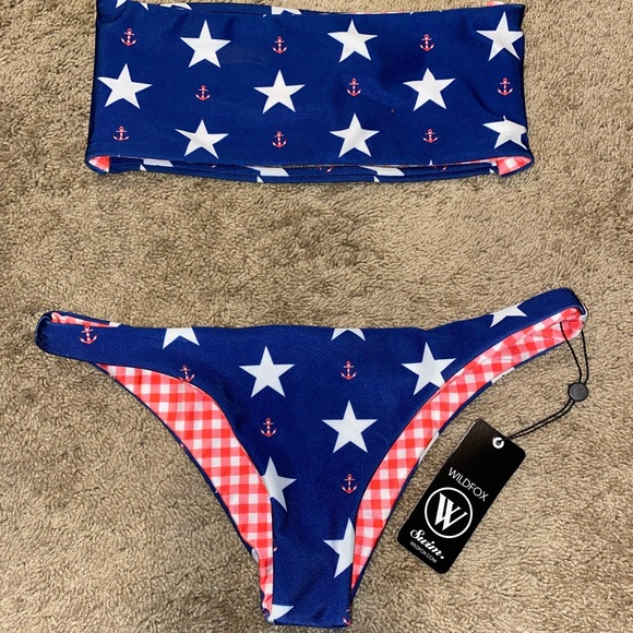 Wildfox Swim Wild Fox Reversible Bikini Small Poshmark